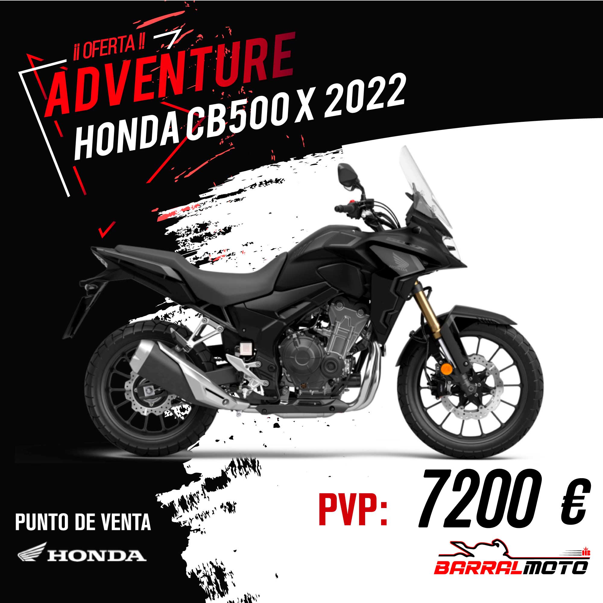 Adventure Honda CB500X 2021 al mejor precio