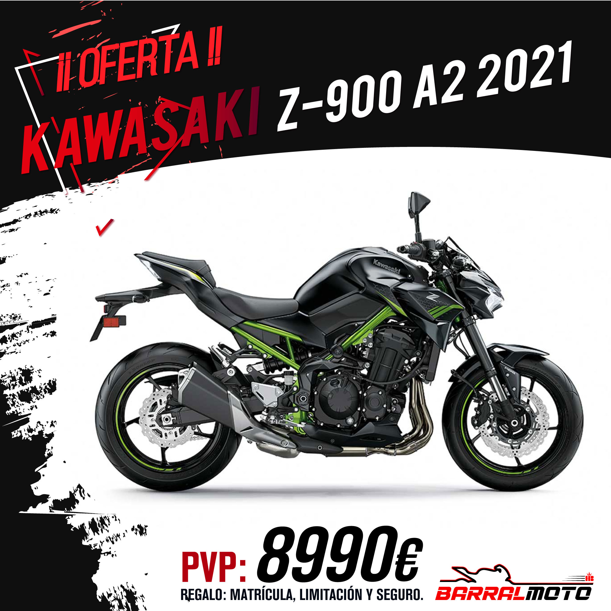 Kawasaki Z900 A2 2021 al mejor precio