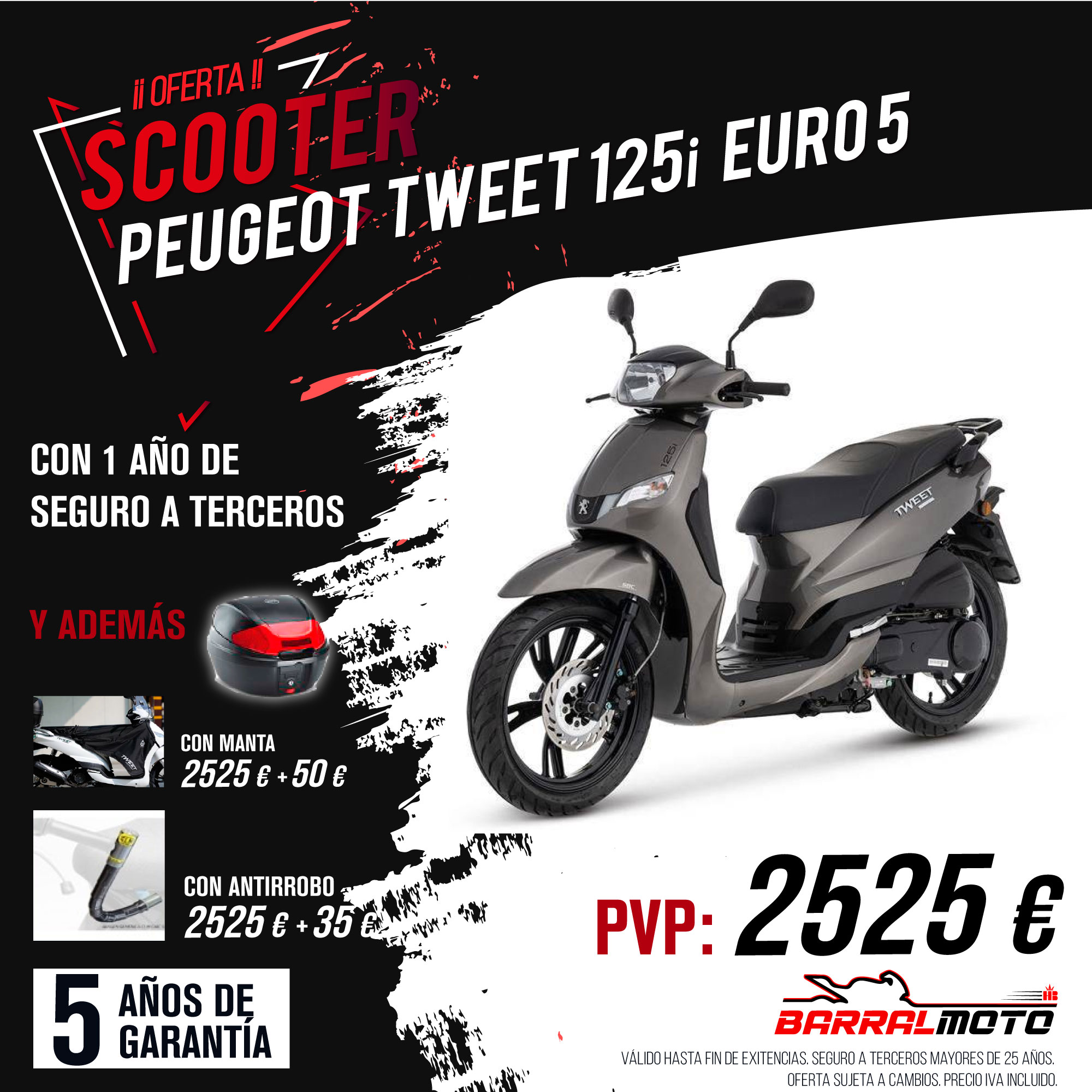 Scooter Peugeot Tweet 125i SBC Active al mejor precio